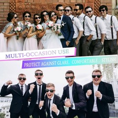 16 Pcs Neon Color Party Sunglasses 80’s Retro Sunglasses for Adults Men Women