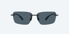 Costa Del Mar Sunglasses GULF SHORE Shiny Black / Gray POLARIZED 580P Plastic
