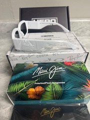 MAUI JIM | NEW | K?PALE | 639 – 05 | SHINY WHITE | NEUTRAL GREY