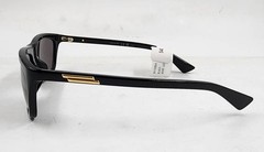 Bottega Veneta BV1328SM Acetate Rectangle Sunglasses Men’s S Shiny Solid Black