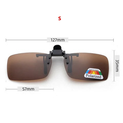 4 Color Polarized Clip-On Flip-Up Sunglasses UV380 Driving Fishing Night Vision