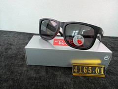 RAY-BAN RB4165 Justin Sunglasses Black Frame Polarized Grey Lens