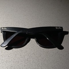 Ray-Ban Wayfarer II Rectangle Sunglasses Black Frame Red Prescription Lenses