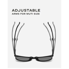 Mens Womens Polarized Sunglasses Retro Vintage Cat Eye Square Portable Case
