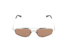 Quay Pit Stop Silver Aviator Sunglasses 56-17-145