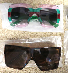 Lot of 6 pairs of Unisex Sunglasses, New in plastic bags or with tags, nice lot