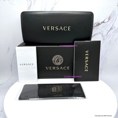 VERSACE Sunglasses Shield New Black Italy Gold Mask Medusa Runway