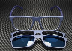 EMPORIO ARMANI EA4115 57591W Matte Dark Blue Clear 54 mm Men’s Sunglasses