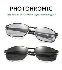 Classic Polarized Photochromic Sunglasses Driving Photosensitive Glasses B2444