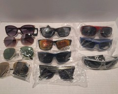 Sunglasses Lot, 11 Pairs Various Styles Sport, Classic, New With Tags