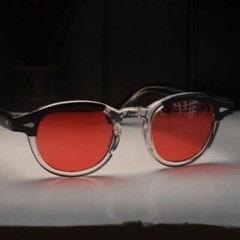 Men handmade red sunglasses women blackcrystal acetate johnny depp red glasses