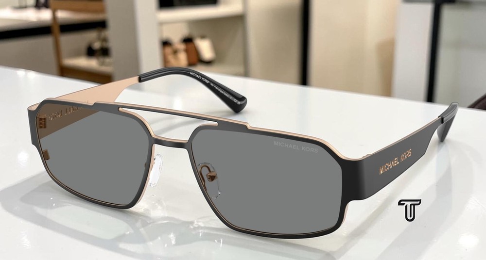 MICHAEL KORS MK1182 100587 Cape Town Black Matte Dark Grey 58mm Men’s Sunglasses