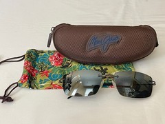 Maui Jim Sunglasses Eyewear Sun Protection 57-18-133 MJ715-06 Made in Japan Case