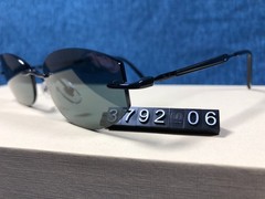 Ray-Ban Sunglasses RB3792 002/71 Shiny Black Metal Gray Glass 55/17mm with Case
