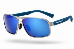 Polarized Men Women Sunglasses UV400 Metal Rectangular Modern Lightweight Trendy