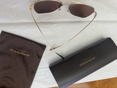 Oliver Peoples The Row Ellerston Polarized Unisex Titanium SunglassesOV1278ST 58