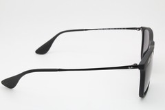 Ray-Ban RB4187 CHRIS Sunglasses in Rubber Black and Light Grey