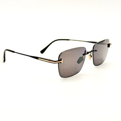 Tom Ford Sunglasses JAKE-02 TF1354 01A Black Rimless Smoke Lens 54-18-145mm