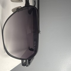 DITA KUDRU Men’s Aviator Sunglasses Black Metal Frame Gray Gradient Lenses