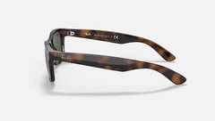 Ray-Ban New Wayfarer Classic Shinny Tortoise/Green 52mm Sunglasses RB2132 902 52