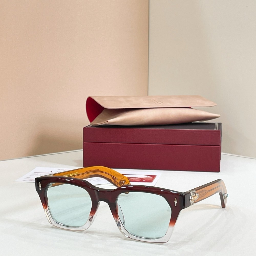Jacques Marie Mage STERETT Unisex Eyeglasses Crystal/Cyan 52-22 145mm With Case