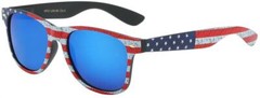 USA AMERICAN FLAG STARS & STRIPES PATRIOTIC SQUARE SUNGLASSES CLASSIC RETRO 80s