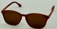Perry Ellis Mens Sunglass Wood Plastic Square, Brown Lens PE83 2
