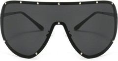 Men Women Sunglasses Fashion OVERSIZED Big MASK SHIELD Celebrity Polarized Large
