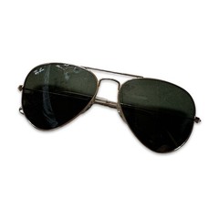Ray-Ban Aviator Gold Green Lens New w/ Case Box Receipt