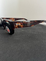 Ray-Ban RB8227 Men’s Rectangle Polarized Sunglasses Tortoise Brown Green