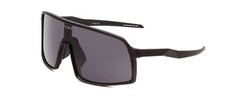 Coyote Python Designer Polarized Sunglasses Mens Sport Shield Matte Black / Grey
