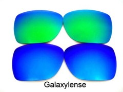 Galaxy Replacement Lenses For Oakley MainLink Sunglasses Blue/Green Polarized