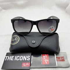 Men’s Sunglasses RB4165 622/T3 55mm Ray-Ban Justin Rubber Black Grey Gradient