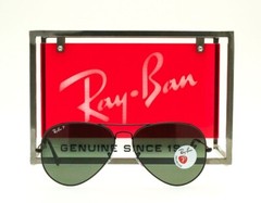 NEW Ray-Ban Large Metal Aviator Sunglasses RB3025 Polarized G-15 Lenses 62mm