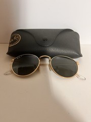 ray-ban rb3447 round metal sunglasses Polarized In Great Condition Has A Crack