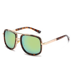 New 2022 Hot Summer Sunglasses USA Seller Big frame green Mirror & Black New