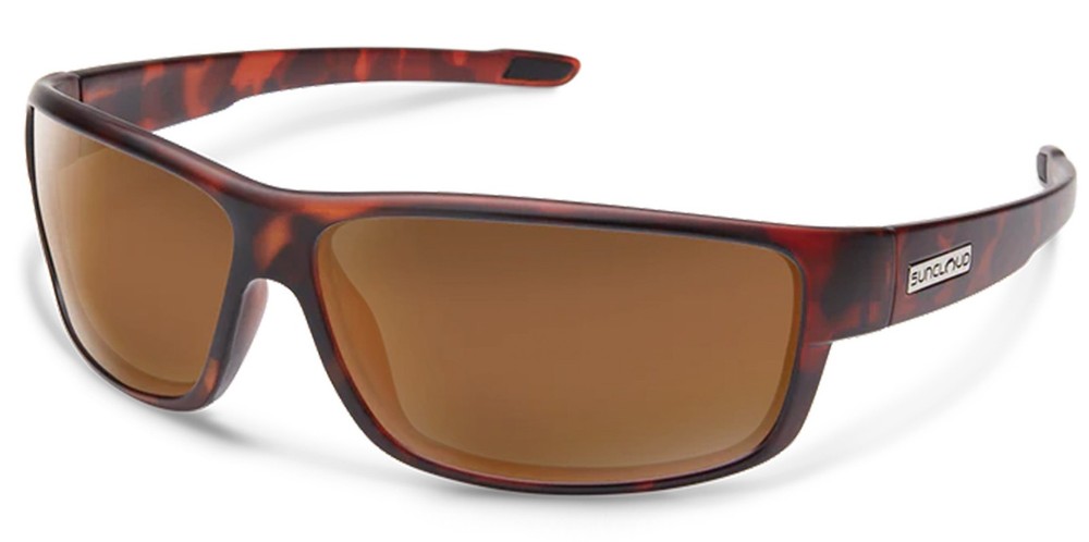 Suncloud Voucher Polarized Tortoise Sport Wrap Sunglasses – S-VCPPBRTT