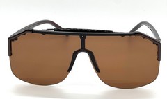 Irregular Frameless Mirrored One-piece Oversized Shades Sunglasses Men Shades