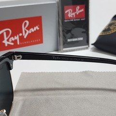 Ray-Ban RB3016 Sunglasses Clubmaster Classic Black Frame Glass Black Lens51-21mm