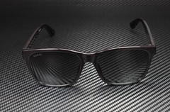 GUCCI GG0746S 001 Black Shiny Grey Square 57 mm Men’s Sunglasses