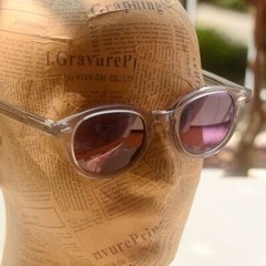 Retro purple sunglasses Johnny Depp purple sunglasses men gray acetate glasses