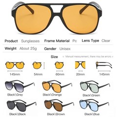 Polarized Aviator Sunglasses Women Men Vintage Driving Large Frame Shades
