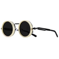 CRIXALIS Polarized Round Sunglasses ND9 Adjustable Dimming UV400 Retro Punk