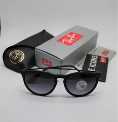 Ray-Ban RB4171 622/T3 Erika Matte Rubber Black 54mm Grey Polarized Lens