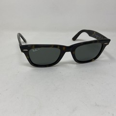 Ray-Ban Wayfarer RB2140 902/58 50mm Tortoise W/ Polarized Green Lens R244