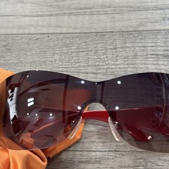 ⁠PRADA SPR72G Star Shield Sunglasses Red Y2K Vintage Archive HYDE Worn w/ Card⁠