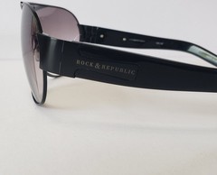 Rare Rock & Republic Apache Shield Sunglasses Black Frame Gradient Lens 135mm