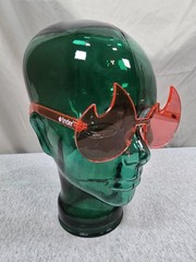 custom-branded Tinder red flame sunglasses designed for promotional use