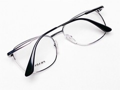 NEW Prada VPR57V M4Y-1O1 Men’s Eyeglasses Frames Black/Gunmetal Square 54/17~140