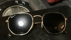 Ray-Ban Hexagonal Sunglasses Gold/Brown Polarized – Excellent condition